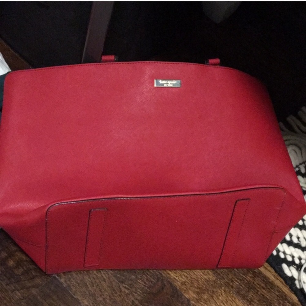 nwot kate spade red tote - Picture 2 of 4